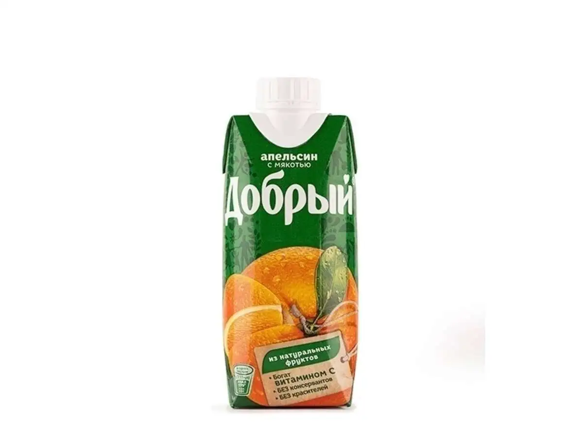 Сок Добрый апельсиновый 0,3л