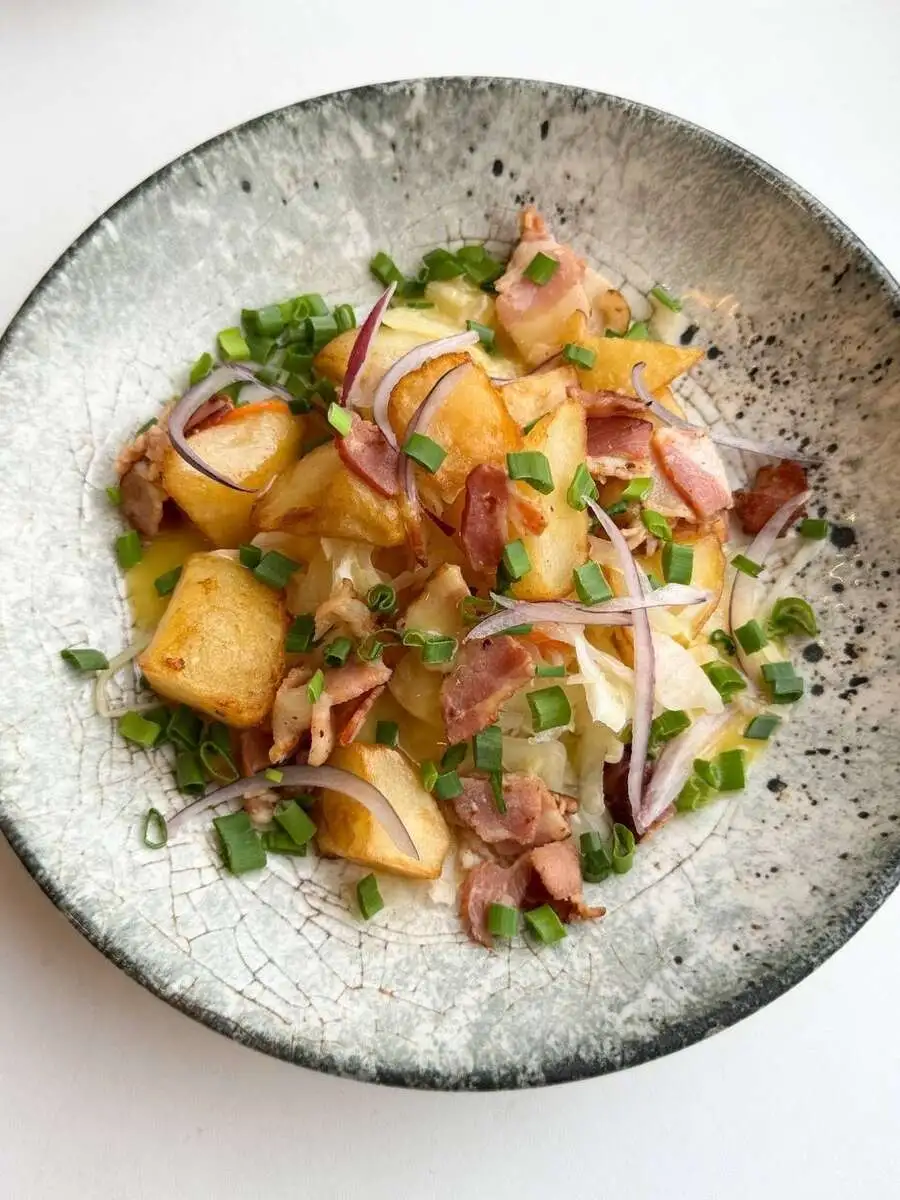 БО Охотничий салат с квашеной капустой, картофелем и беконом 180 гр