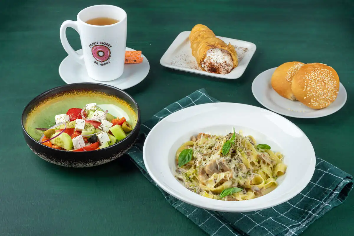 УЖИН Паста с курицей и грибами