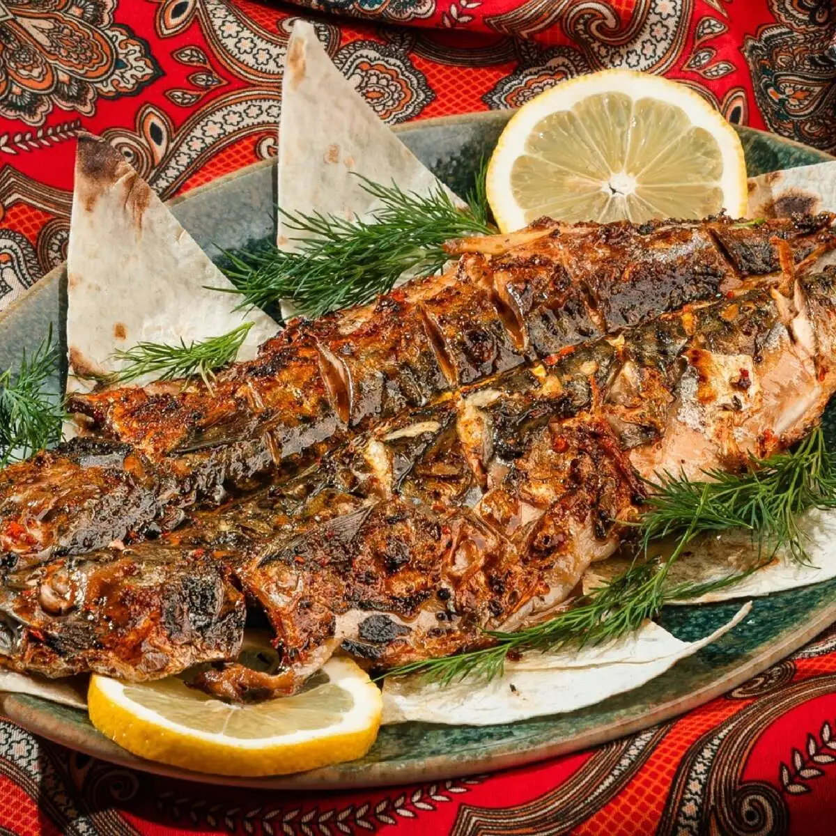 Скумбрия на мангале