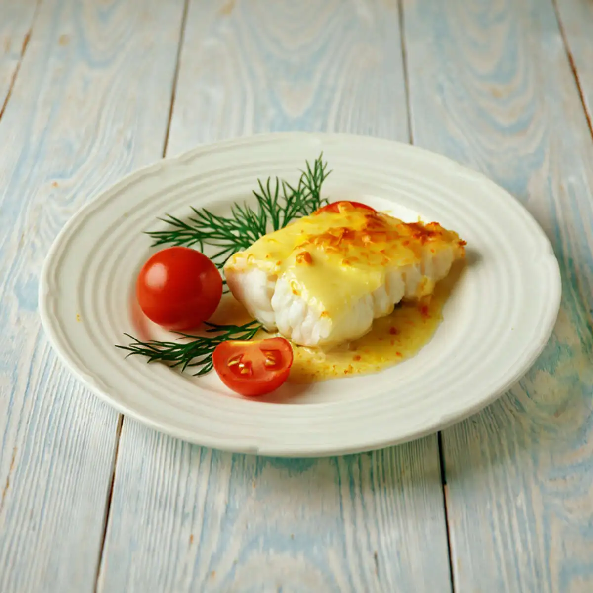 Треска запеченная с сыром
