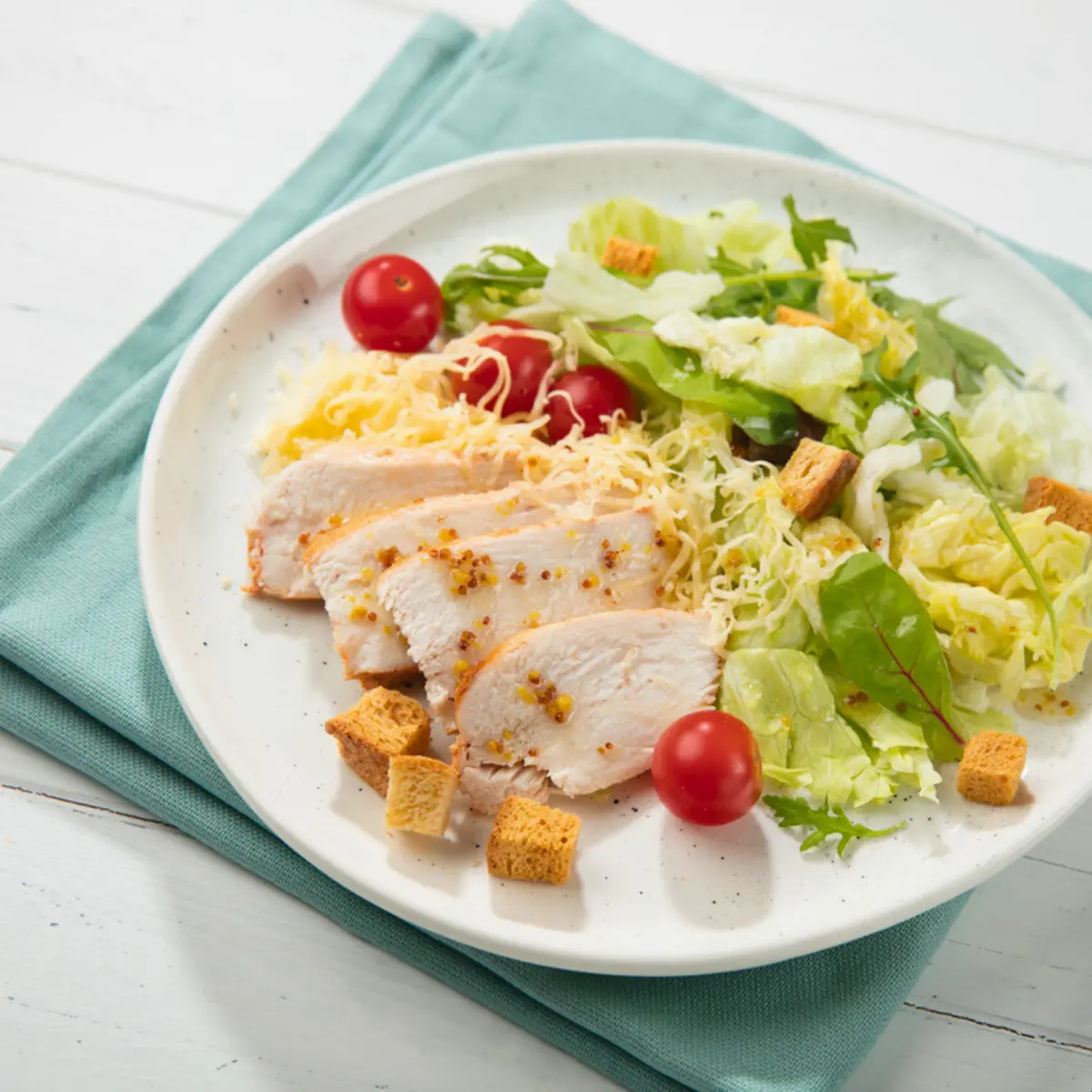 Салат "Цезарь с курицей"