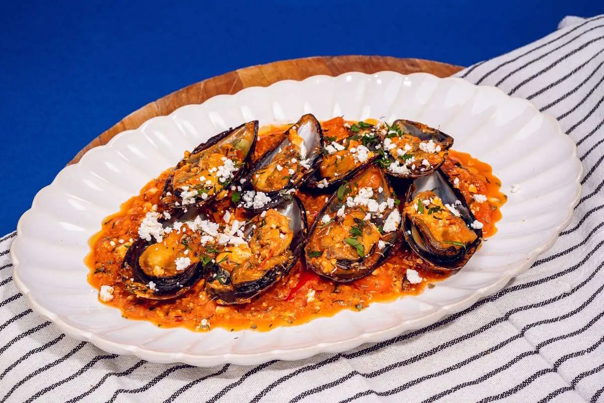 Мидии саганаки