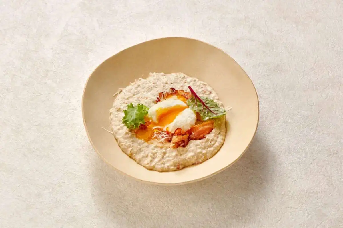 Каша овсяная с беконом