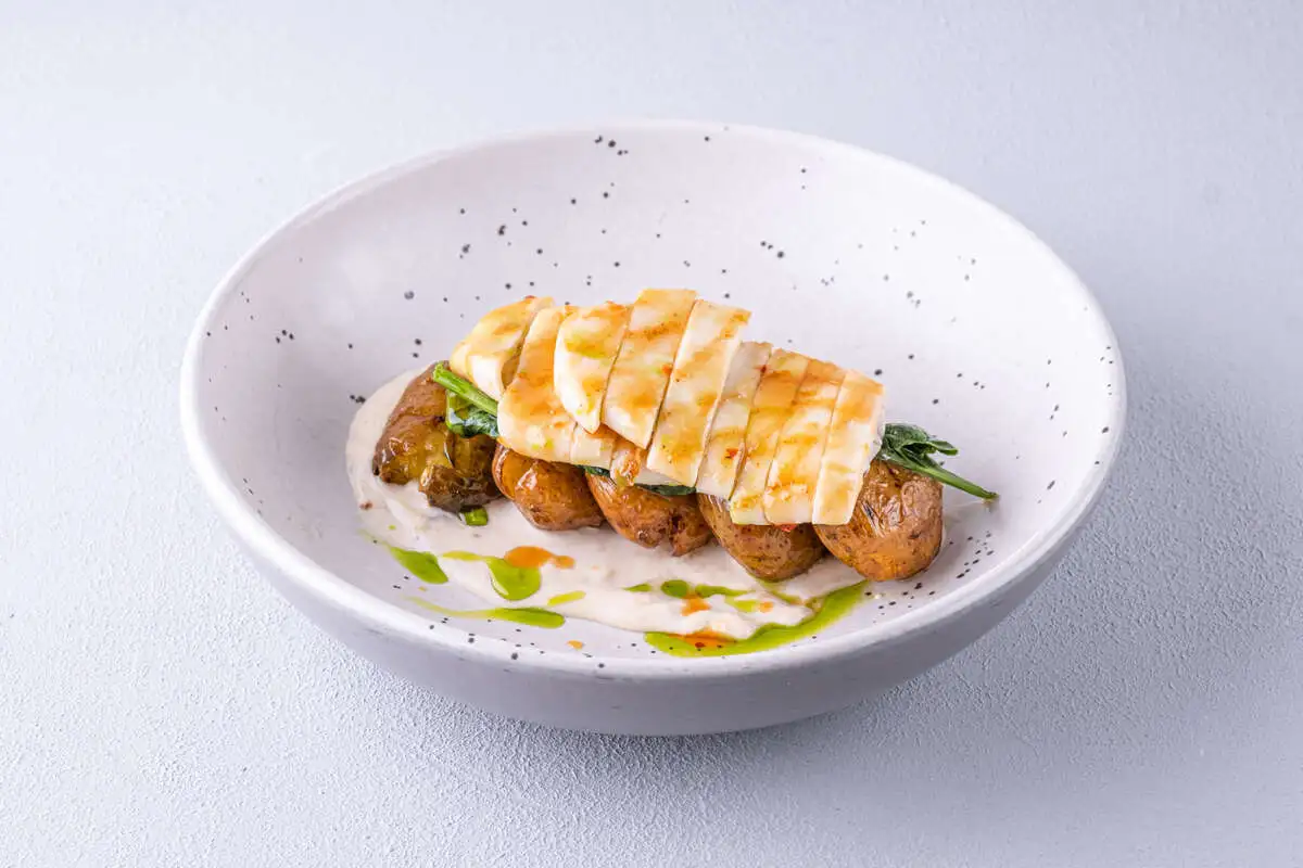 Кальмар и картофель