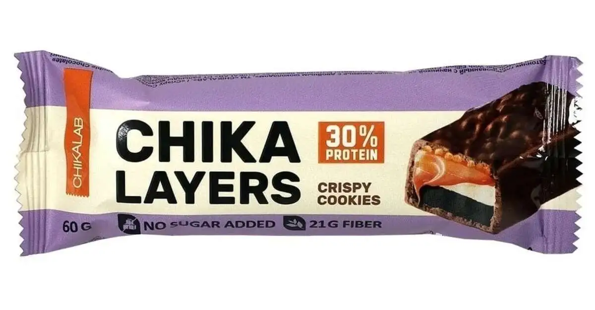 Батончик протеин CHIKALAB LAYERS ХРУСТЯЩ.ПЕЧЕНЬЕ 60гр.(м)