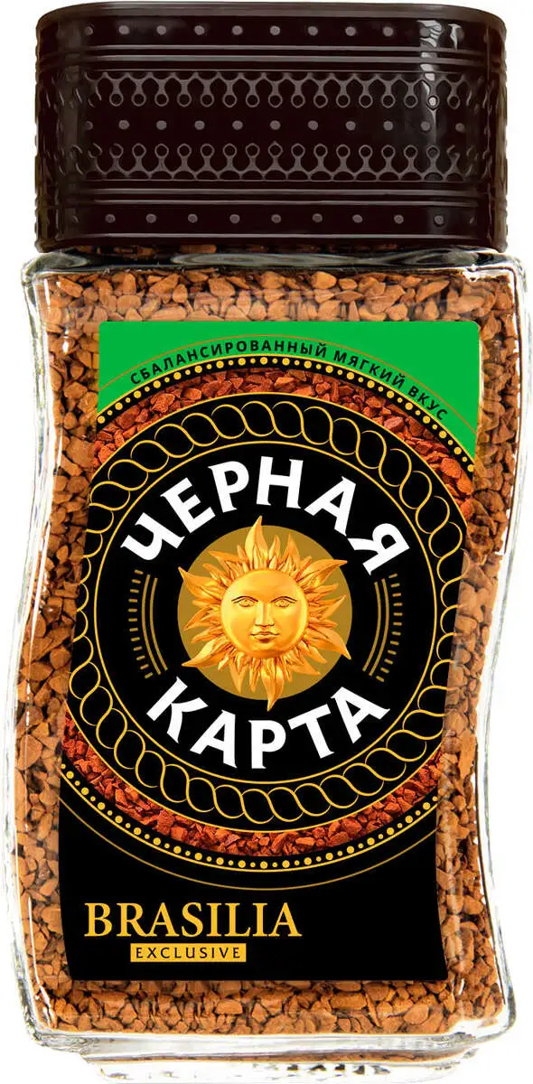 Кофе черная карта эксклюзив 95гр. с/б Россия(м)