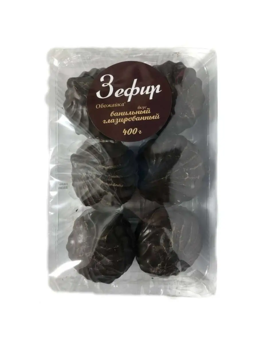 Зефир Обожайка Ванильный в Глазури 400г