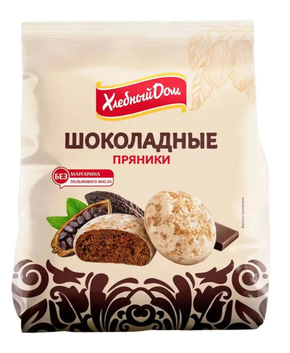 Пряники Хлебный Дом Шоколадные 300г(м)
