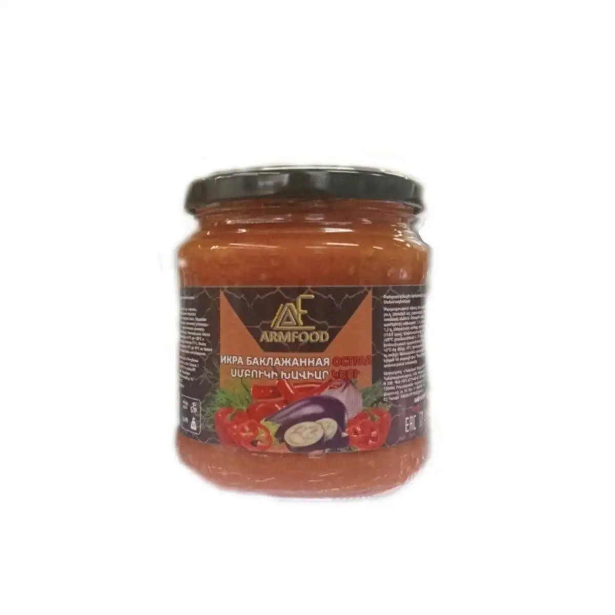 Икра Баклажановая Армфуд 470гр Острая
