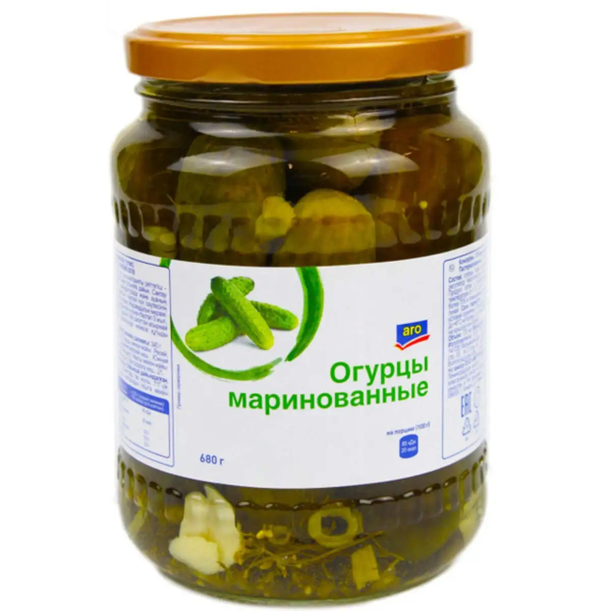 Огурцы Маринованные АРО 680г(м)