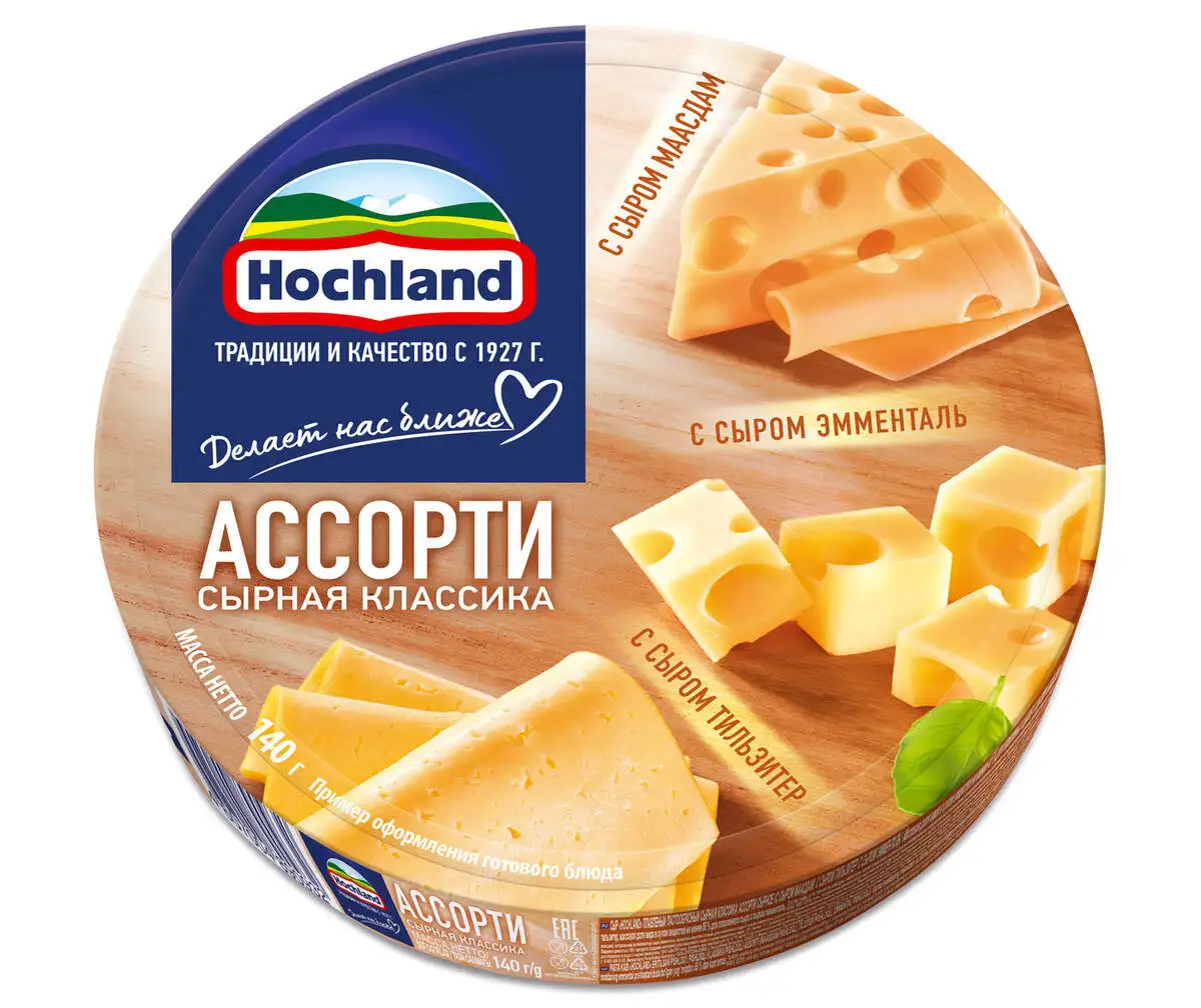 Сыр Хохланд Плавленый Четыре Сыра 140г 