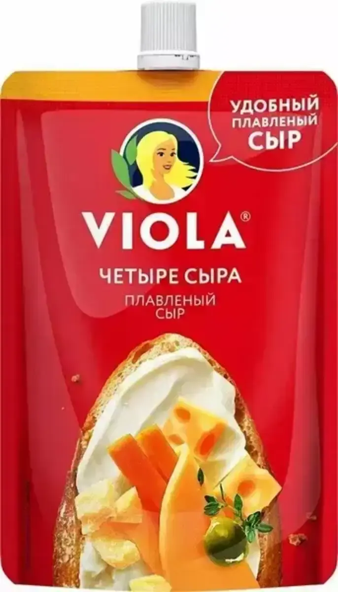 Сыр Виола Четыре Сыра Плавленый 180г(м)