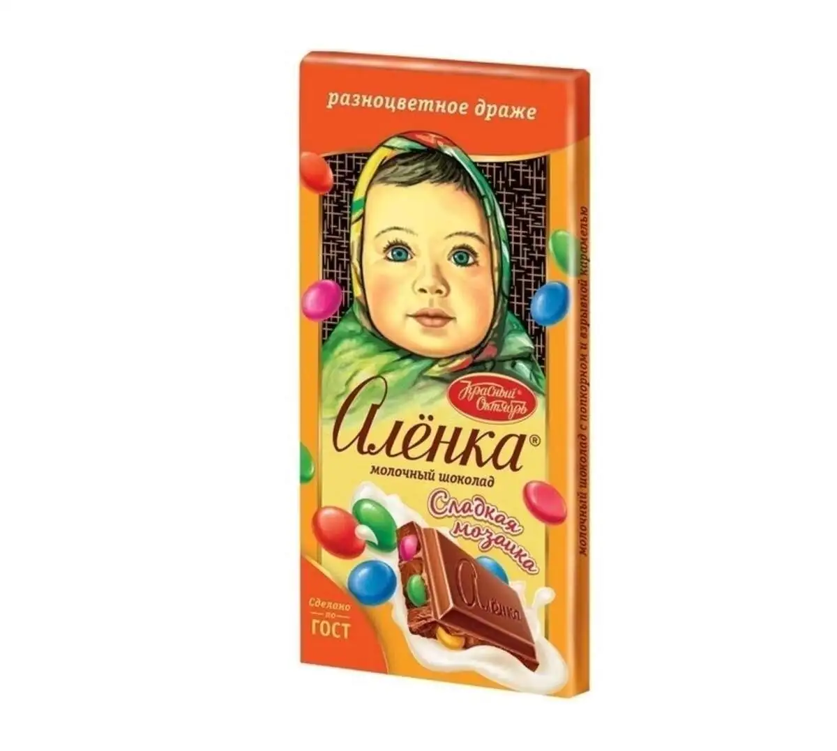 Шокодад Аленка Молочный с Драже 90г(м)