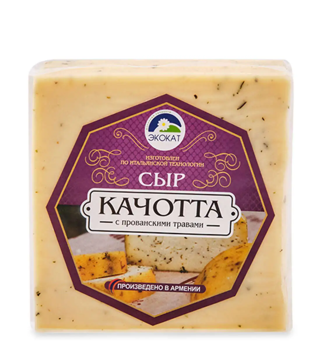 Сыр Качотта Экокат Прованские Травы 300г(м)