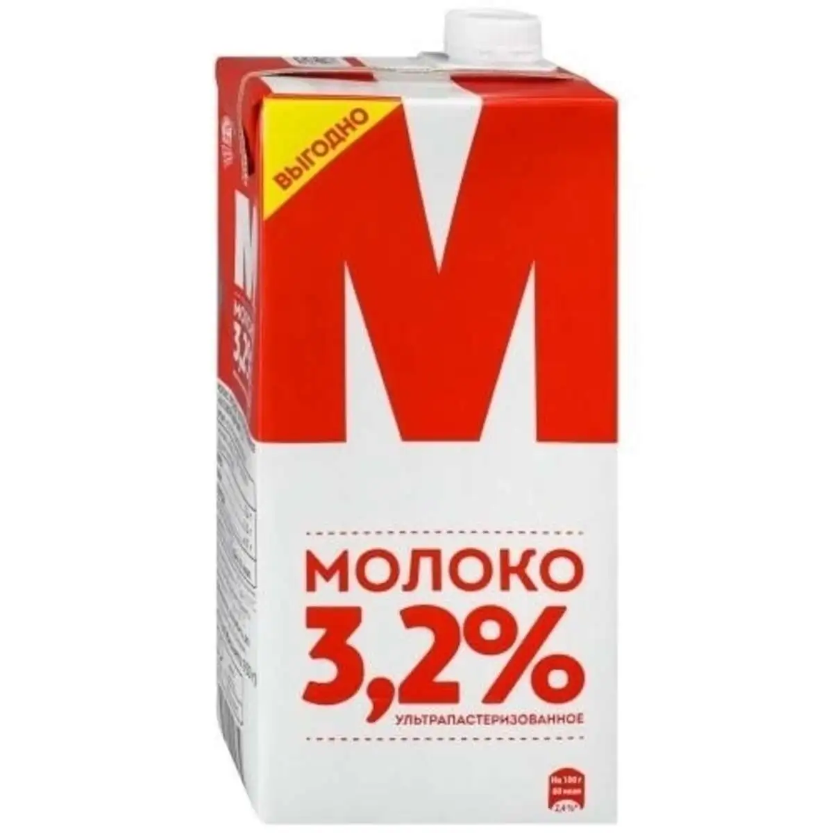Молоко М 3,2% 1л(м)