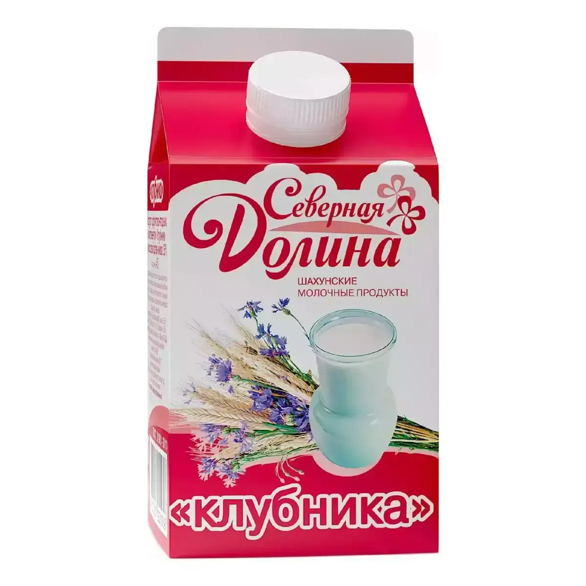 Йогурт Северная Долина Клубника 3,5% 450мл