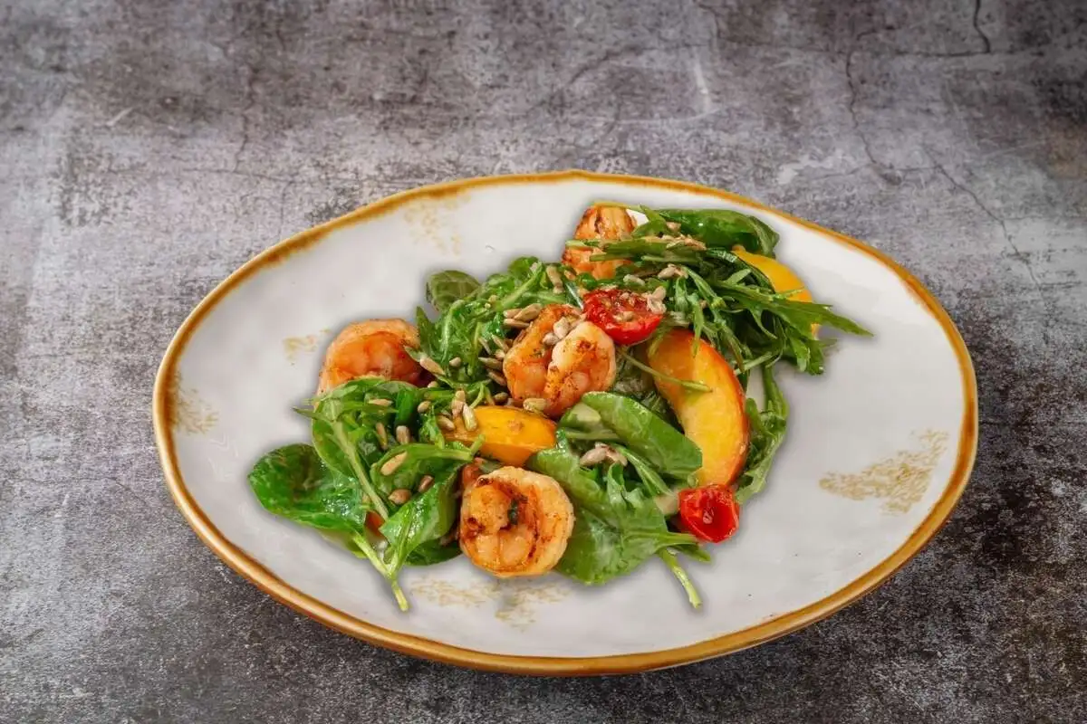 Салат с креветками и тыквой 1/180