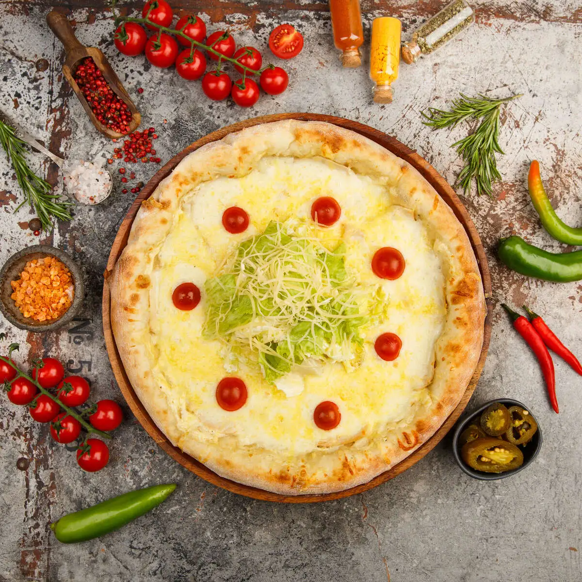 Цезарь пицца