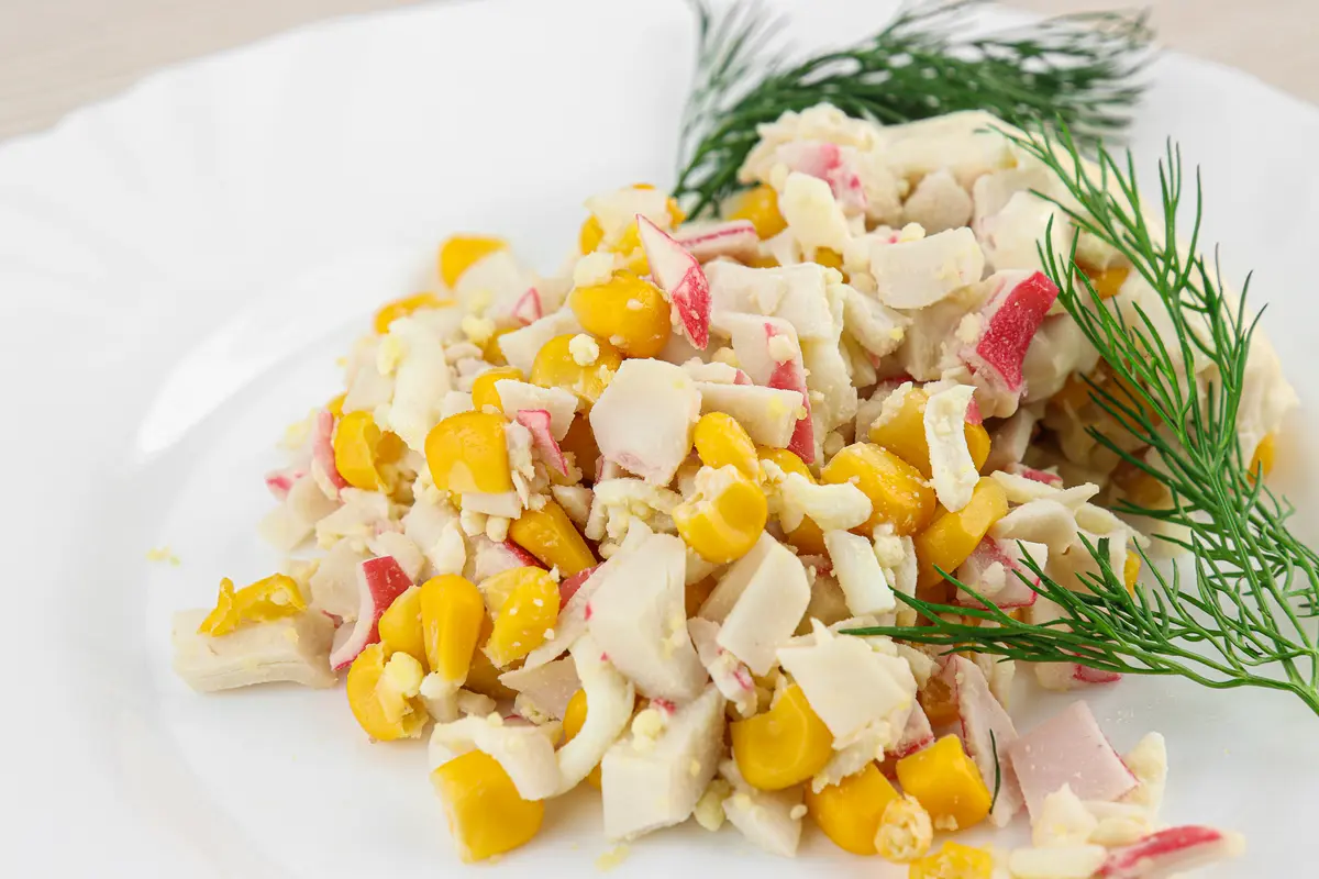 Салат из крабовых палочек (5 порций)