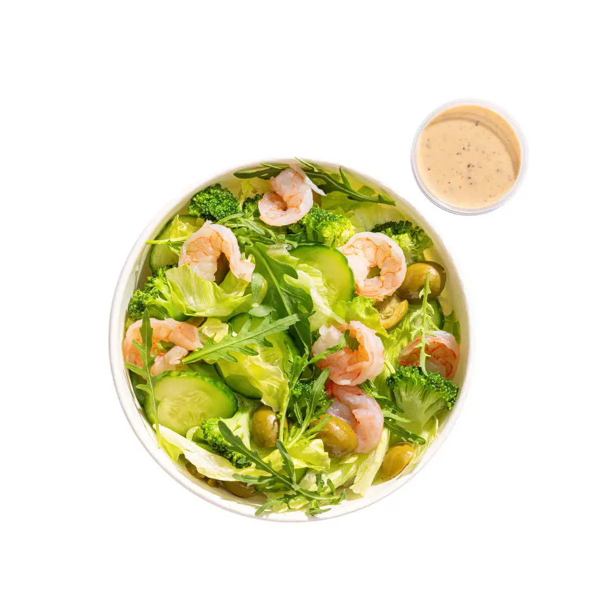 Салат с креветками