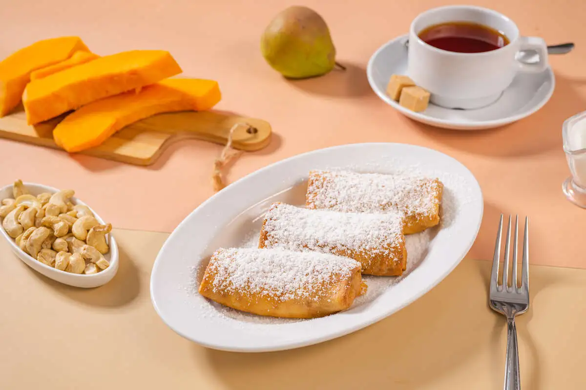 Блинчики с творогом и тыквой