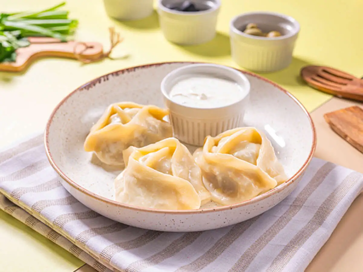 Манты с крученой бараниной 3 шт