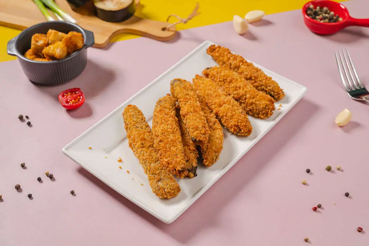 Баклажаны в специях и сухарях