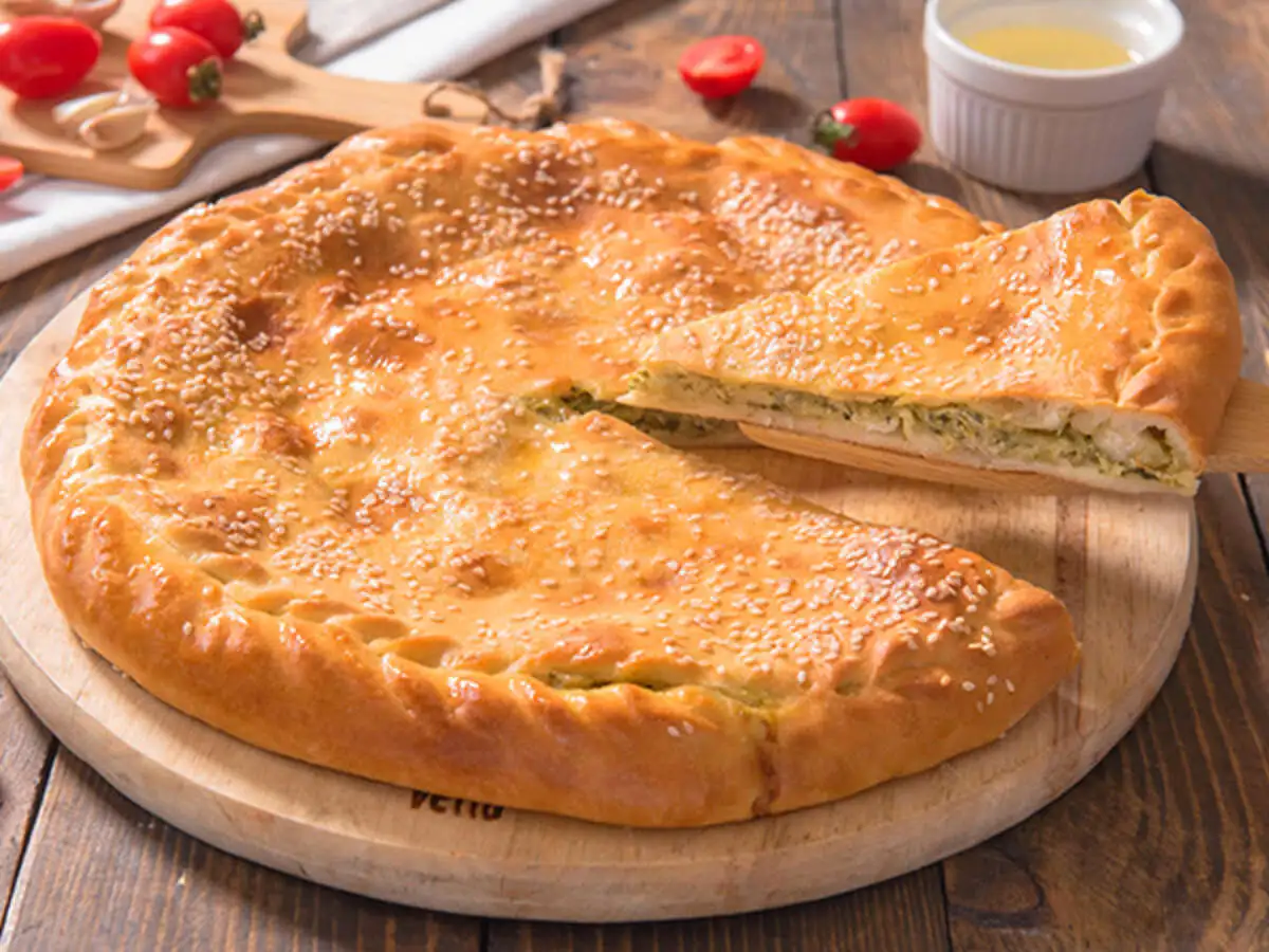 Пирог с курицей и шпинатом