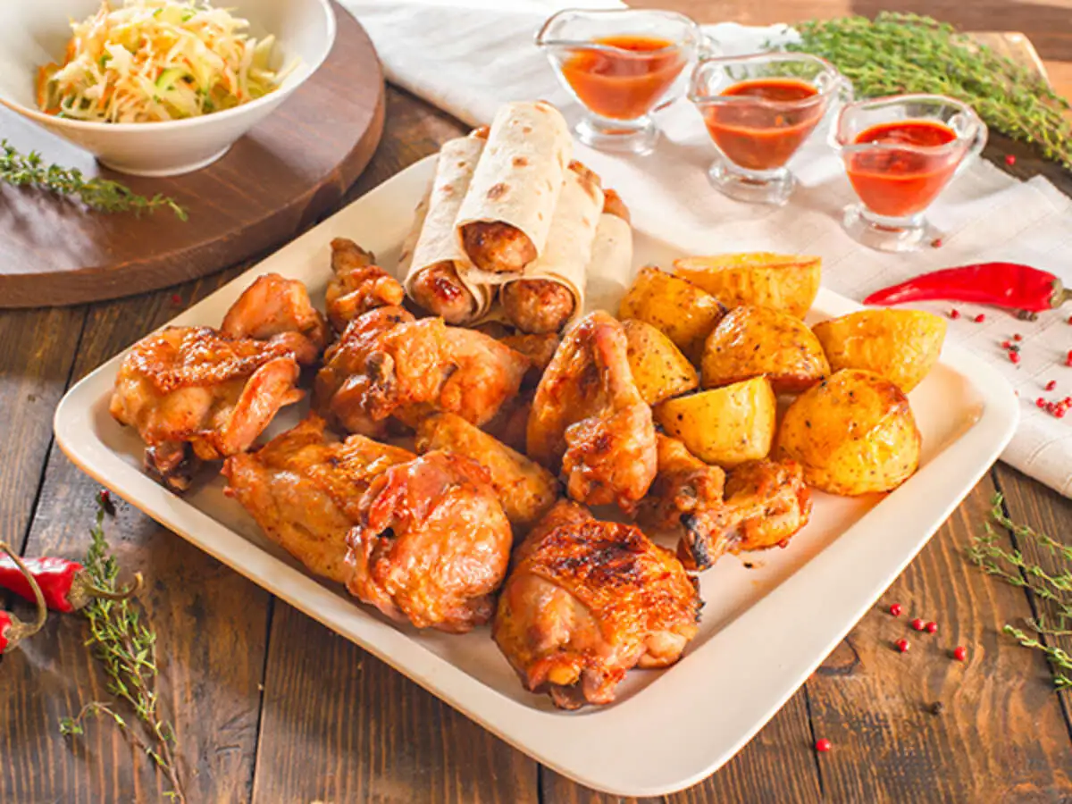 Ассорти шашлыков из курицы