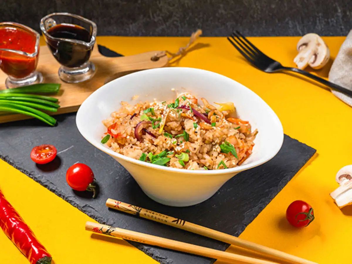 Тяхан с креветкой