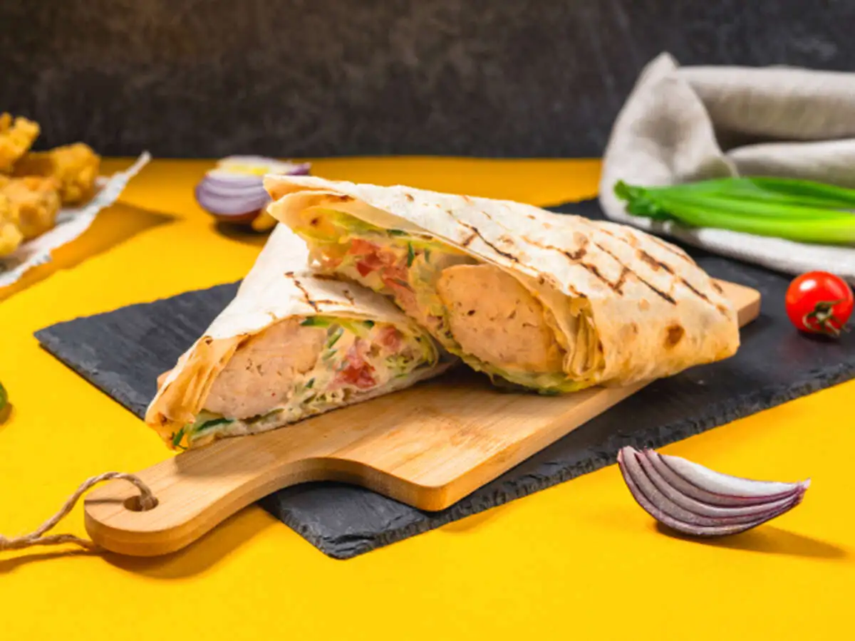 Шаурма с люля-кебабом из курицы