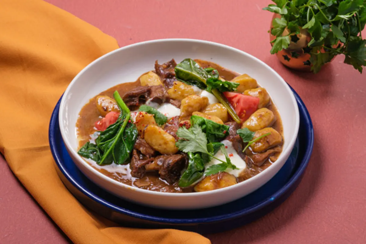 Ньокки с томленым ягненком