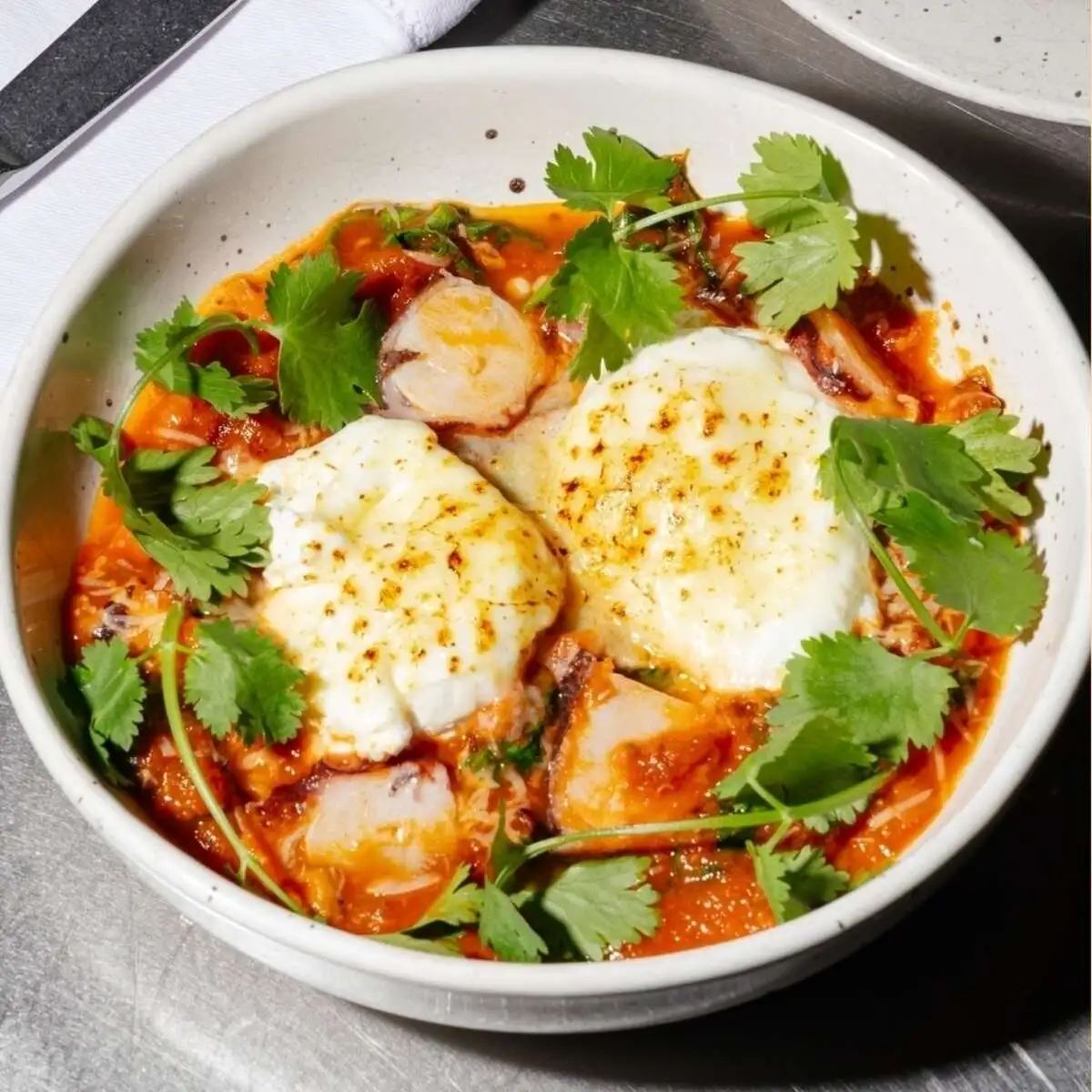 Шакшука путтанеска с осьминогом