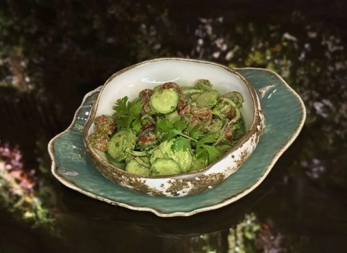 Грузинский салат с песто / Georgian salad with pesto