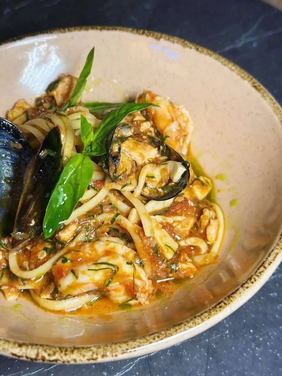 Лингвини с морепродуктами