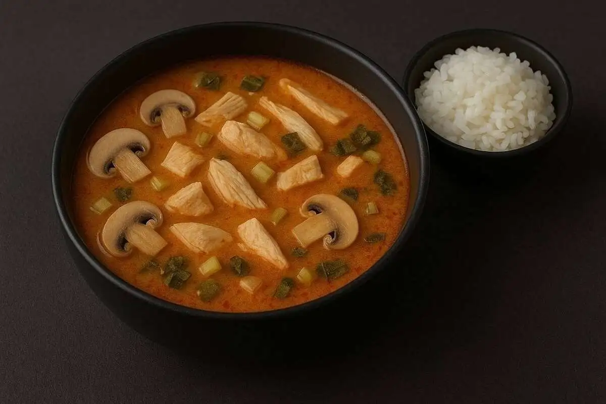 Том ям с курицей (с рисом)