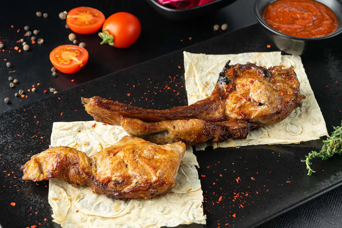 Шашлык из телячьей корейки