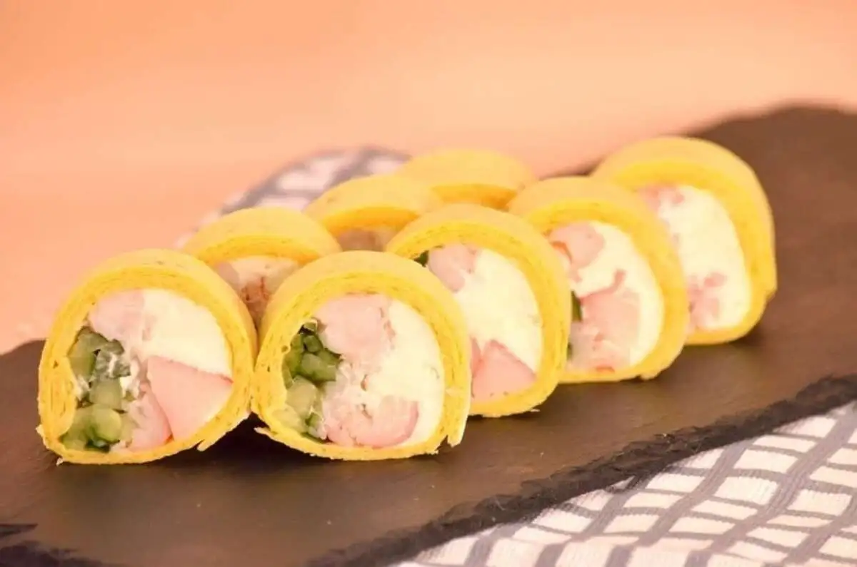 Тортилья с креветкой и крабом