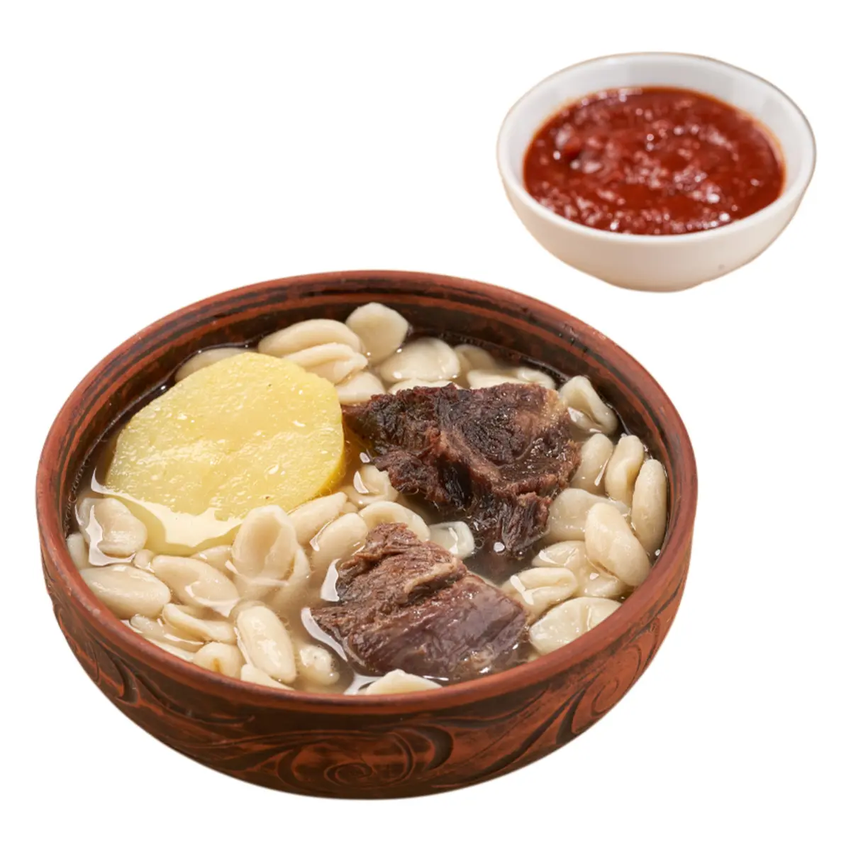 Лакский хинкал с сушенным мясом