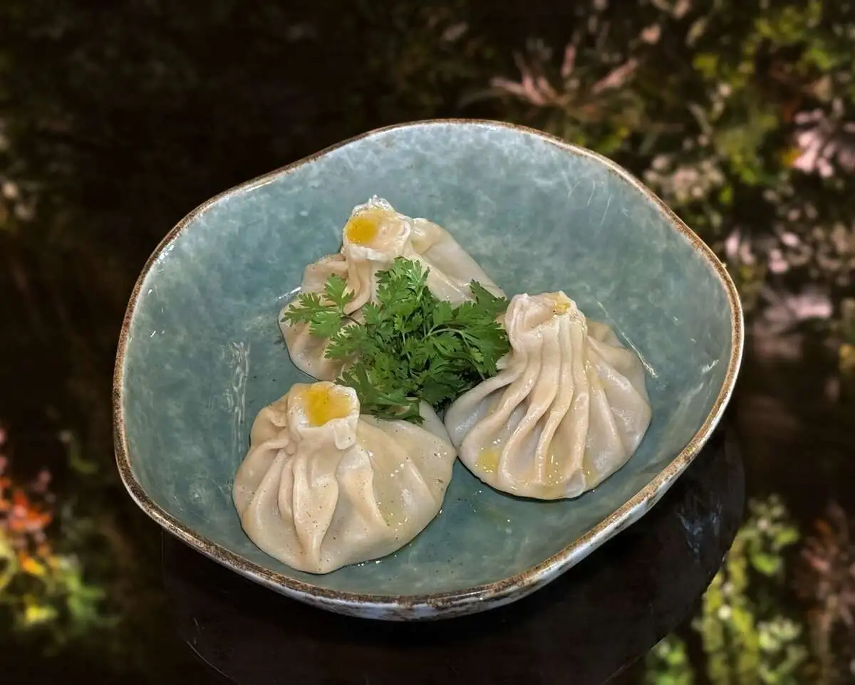 Хинкали с бараниной отварные/Boiled lamb khinkali