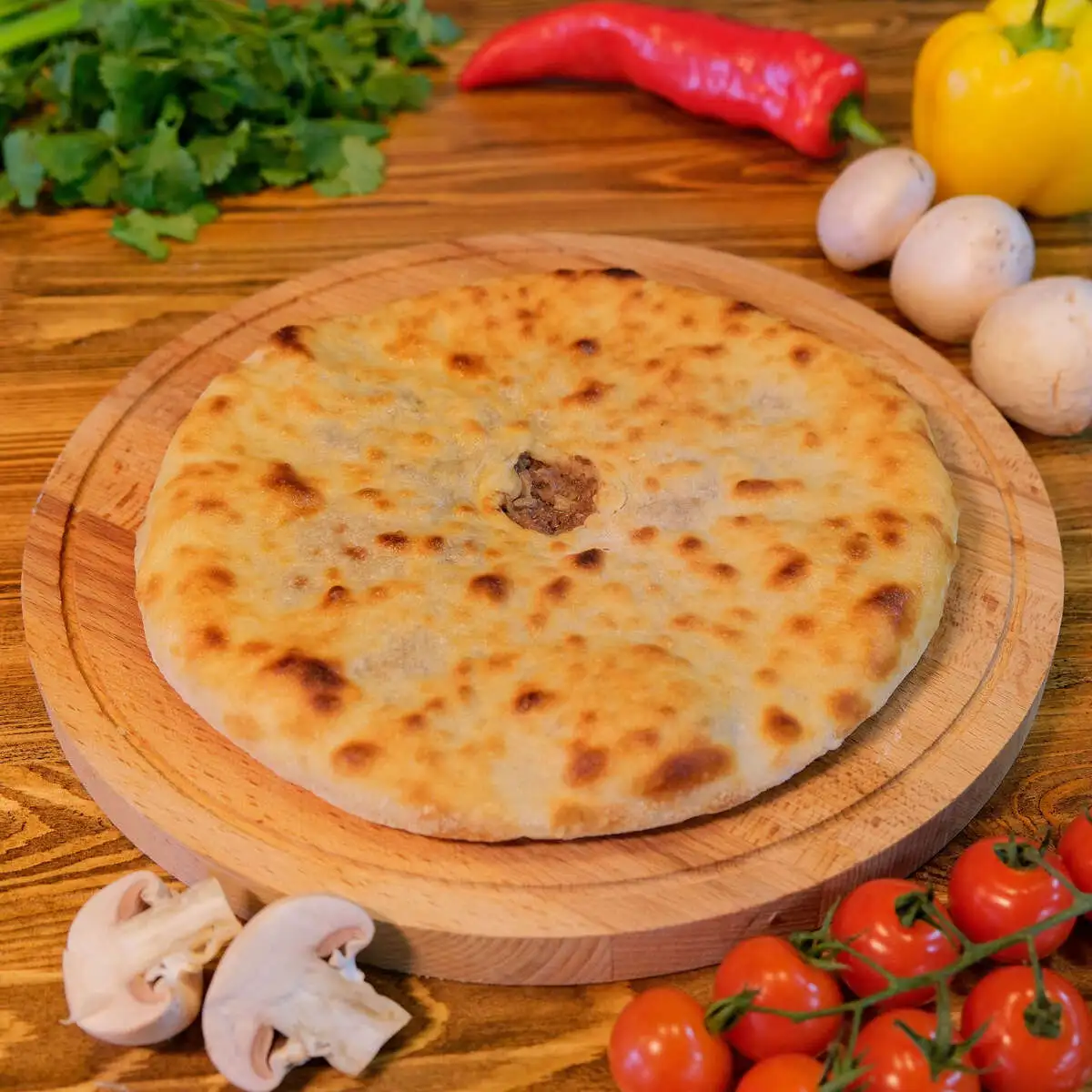 Мясо и грибы 900гр