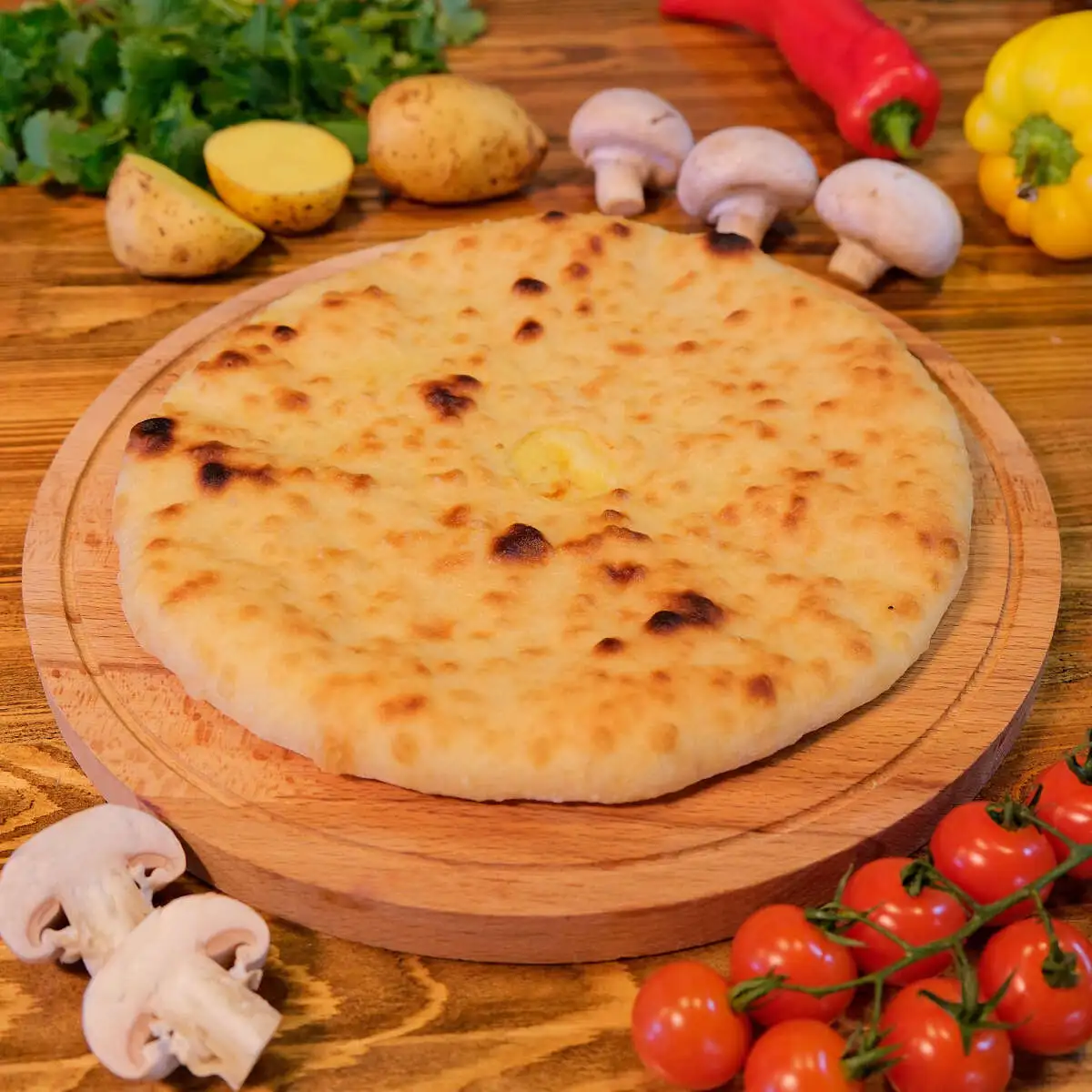 Картофель и грибы 900гр