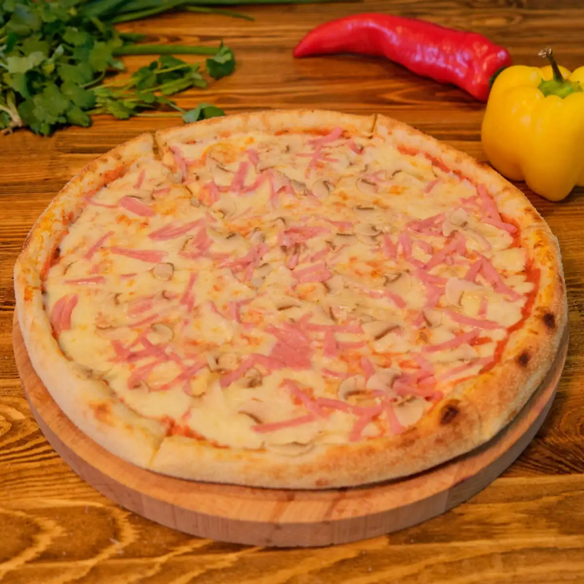 Пицца Ветчина Грибы 34 см