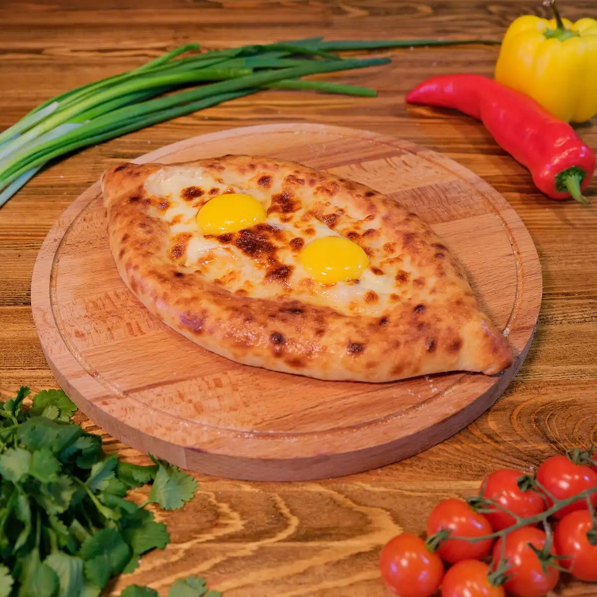 Хачапури с 2 яйцами