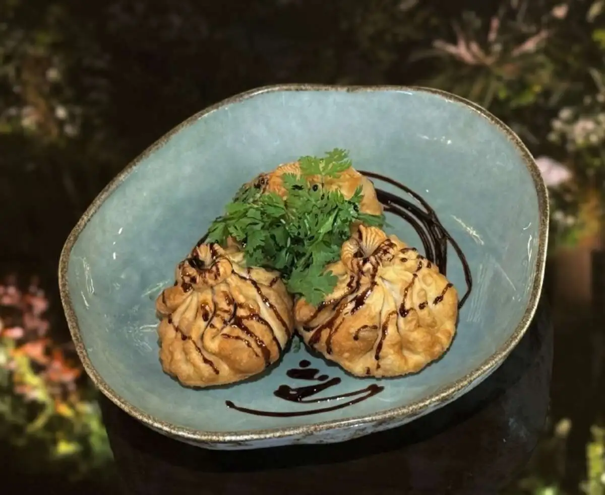Хинкали с говядиной жареные/Fried beef khinkali