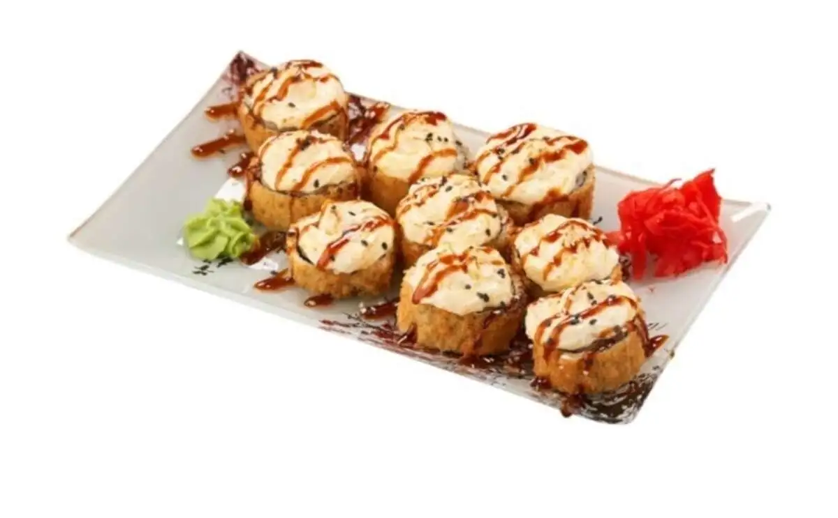 Ролл запеченный с лососем