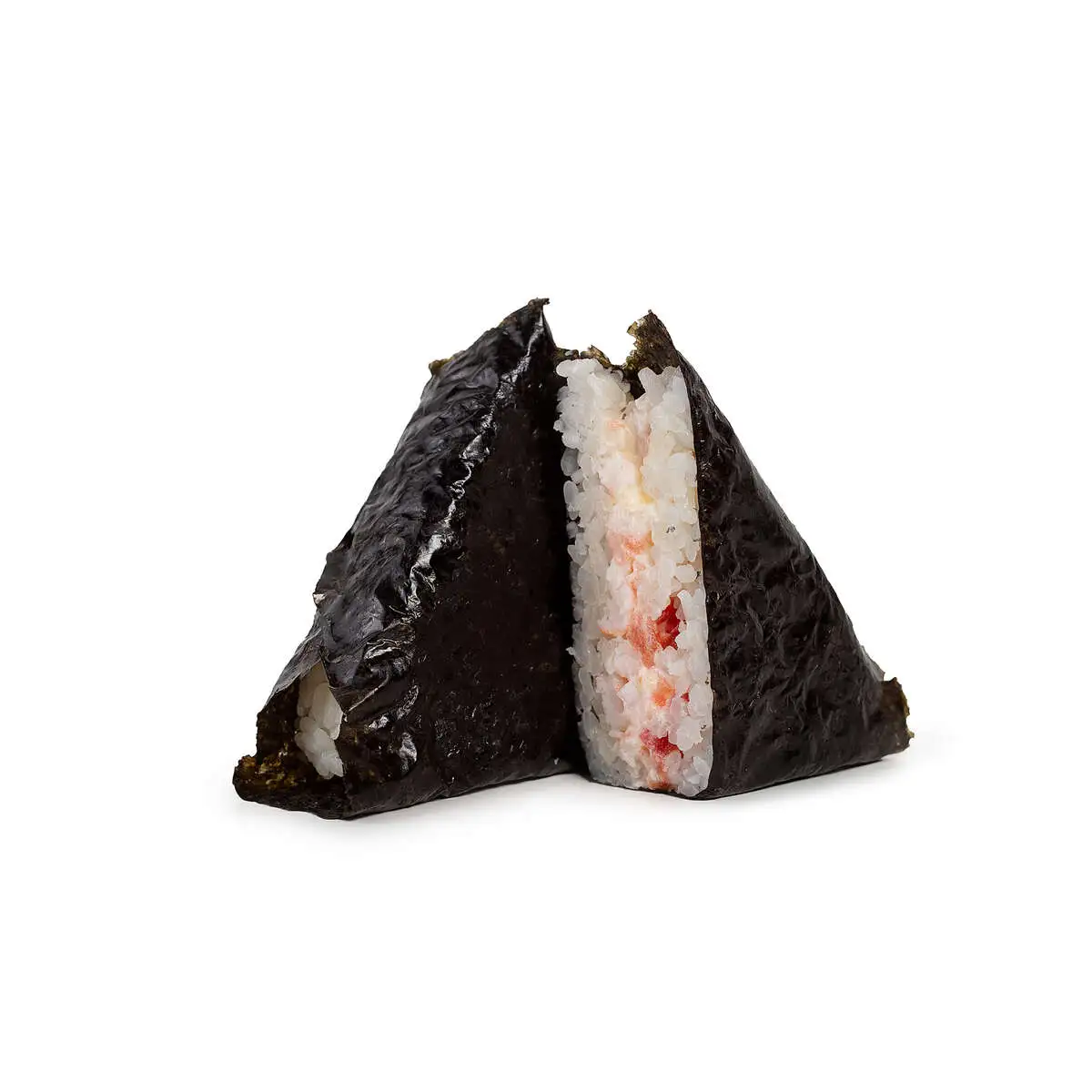 Онигири с жаренным лососем и сырным соусом