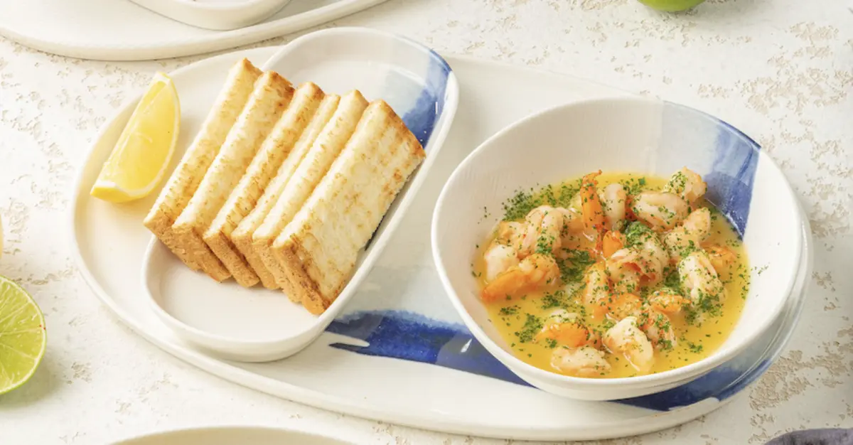 Креветки в чесночном соусе