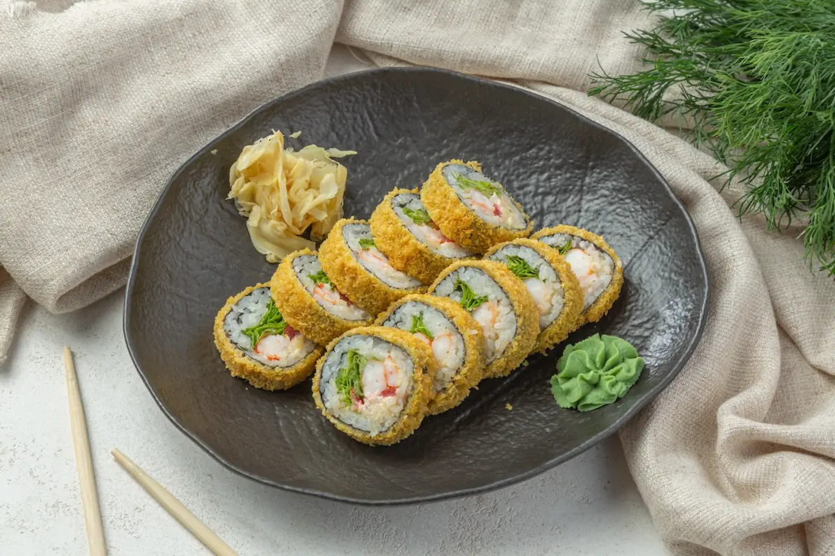 Ролл Цезарь с креветкой